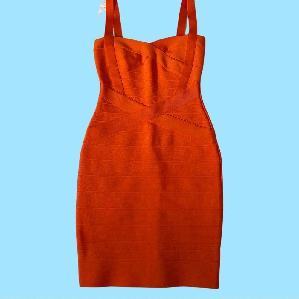 Vintage women's dress bandage y2k 2000s body con style sleeveless size x small